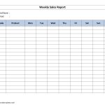 Weekly Sales Report Pertaining To Sales Representative Report Template