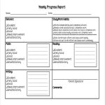 Weekly Student Report Templates – 5+ Free Word, Pdf Format Download Regarding Daily Behavior Report Template