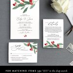 Winter Wedding Place Card Template, Instant Download, 100% Editable intended for Printable Escort Cards Template