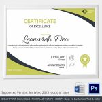 Word Certificate Template – 31+ Free Download Samples, Examples Throughout Certificate Of Excellence Template Word