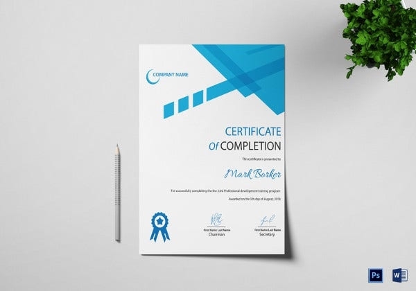Word Certificate Template – 49+ Free Download Samples, Examples Regarding Professional Certificate Templates For Word