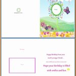 Word Greeting Card Template ~ Addictionary Throughout Microsoft Word Birthday Card Template