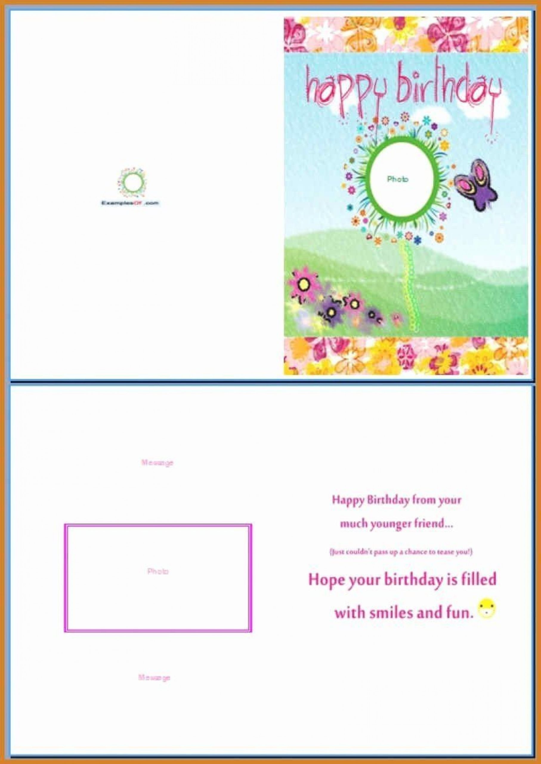Word Greeting Card Template ~ Addictionary Throughout Microsoft Word Birthday Card Template