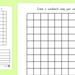 Word Search Template (Teacher Made) with Word Sleuth Template