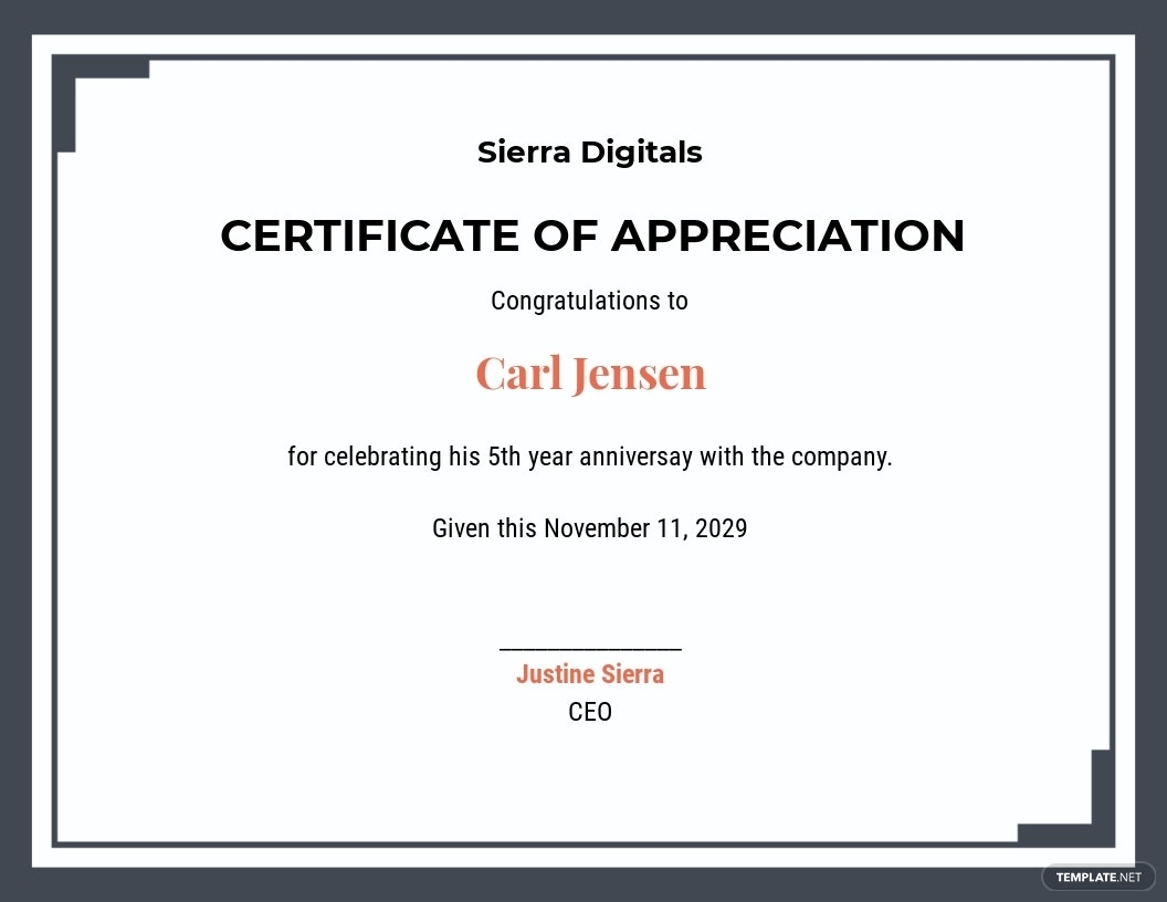 Work Anniversary Certificate - Word Throughout Employee Anniversary Certificate Template