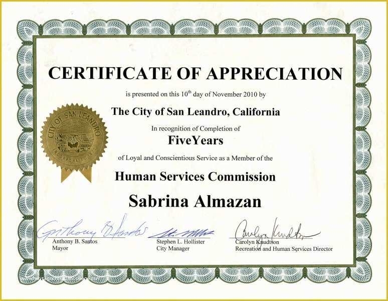 Years Of Service Certificate Template Free Of 10 Years Long Service With Long Service Certificate Template Sample