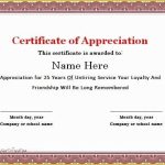 Years Of Service Certificate Template Free Of 30 Free Certificate Of Pertaining To Certificate For Years Of Service Template