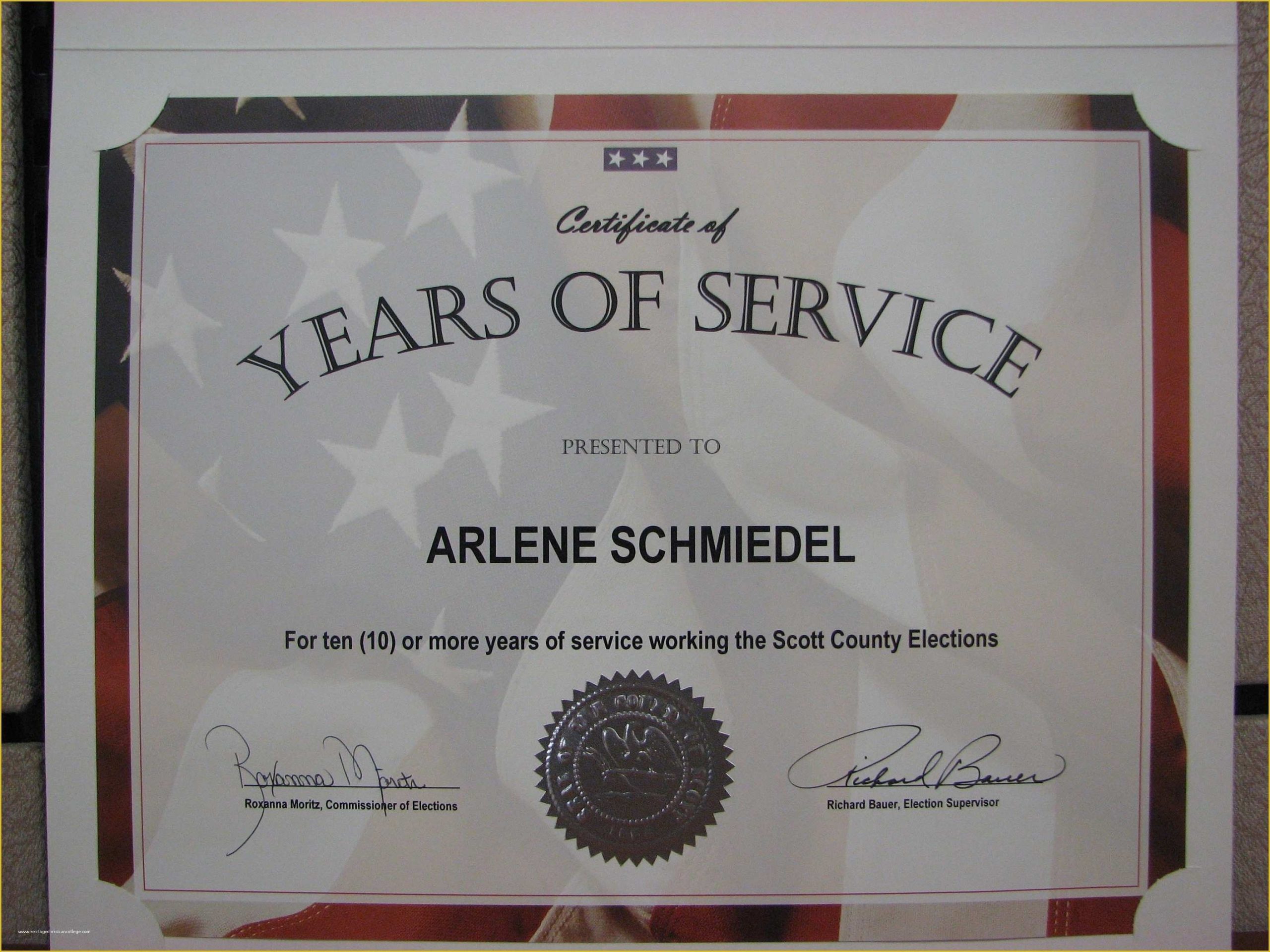 Years Of Service Certificate Template Free Of August 2011 regarding Certificate For Years Of Service Template