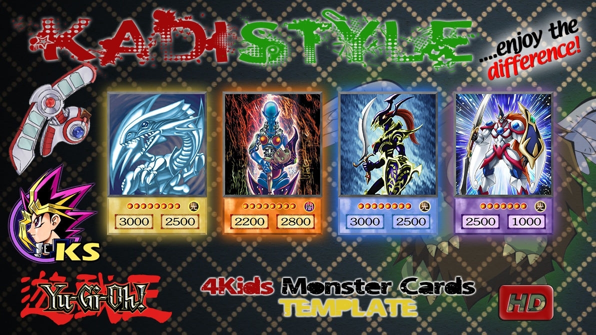 Yu Gi Oh!    Anime Cards Template    By Kadistyle On Deviantart Pertaining To Yugioh Card Template