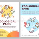 Zoo Brochure Flyer Design Template Stock Illustration - Illustration Of within Zoo Brochure Template