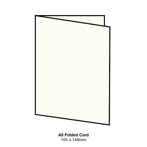 Zsa Zsa A5 Folded Card 198Gsm Vanilla Intended For Imprintable Place Cards Template